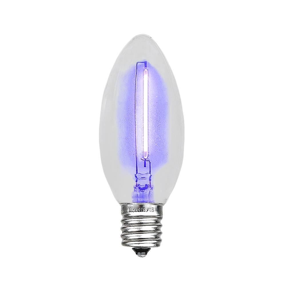 25 Pack C9 LED Outdoor Christmas Replacement Bulbs, Warm White, C9/E17 Base - Picture 2 of 48