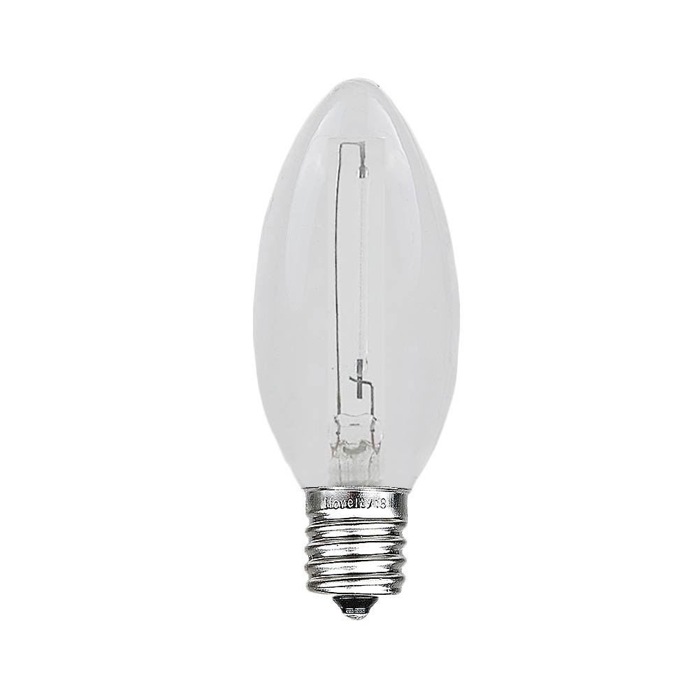 25 Pack C9 LED Outdoor Christmas Replacement Bulbs, Warm White, C9/E17 Base - Picture 6 of 48