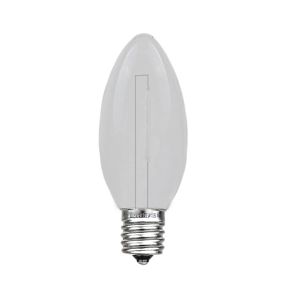 25 Pack C9 LED Outdoor Christmas Replacement Bulbs, Warm White, C9/E17 Base - Picture 34 of 48