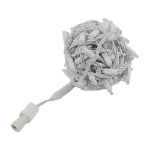 Coaxial 100 LED Warm White 6" Spacing White Wire