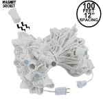 C7 Magnetic 100' Stringers 12" Spacing White Wire