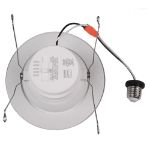 5/6 Inch LED Downlight(15W) White Baffled Dimmable 5 Color Select 120V