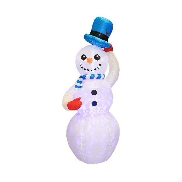 Snowman Head Inflatable 7' Inflatable SnowmanNovelty Lights | LED Christmas Lights | Patio ...