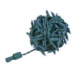 Coaxial 50 LED Blue 6" Spacing Green Wire