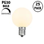 Frosted Warm White - PG30 Glass LED Replacement Bulbs - 25 Pack***ON SALE***