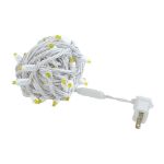 Commercial Grade Wide Angle 50 LED Yellow 25' Long White Wire