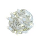 Commercial Grade Wide Angle 50 LED Warm White 25' Long White Wire