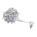 Commercial Grade Wide Angle 50 LED Purple 25' Long White Wire