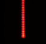 12" LED Cascading Meteor Starfall Tube Red Pack of 5