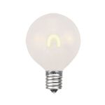 Warm White Satin G40 U-Shaped LED Plastic Flex Filament Replacement Bulbs 25 Pack