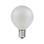 Warm White Satin Glass G40 U-Shaped LED Plastic Flex Filament Replacement Bulbs 25 Pack