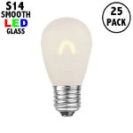Frosted Warm White S14 U-Shaped LED Glass Flex Filament Replacement Bulbs 25 Pack