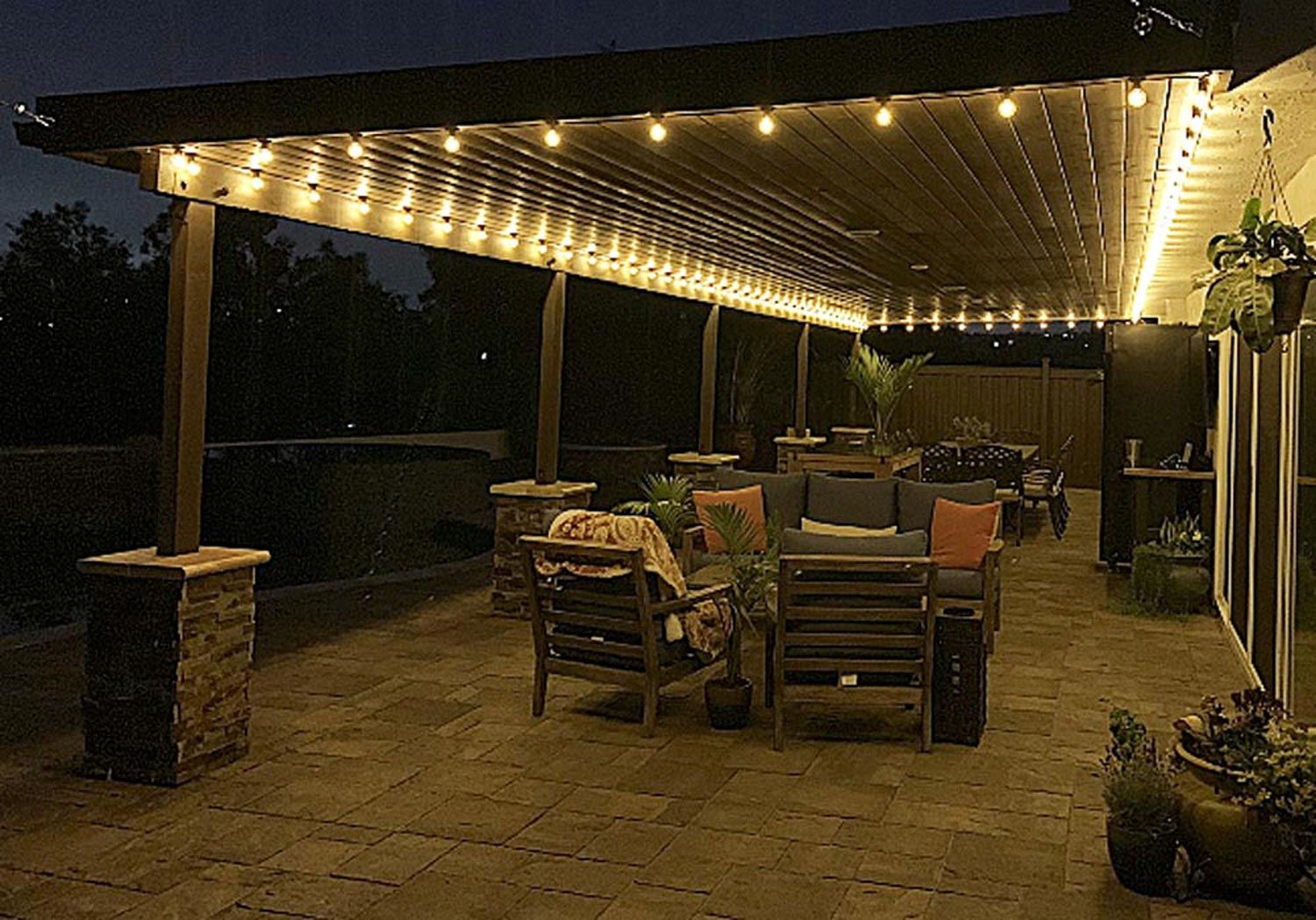 25 Pack LED G40 Plastic Filament Outdoor Globe Replacement Bulbs, Warm White - Bild 52 von 52