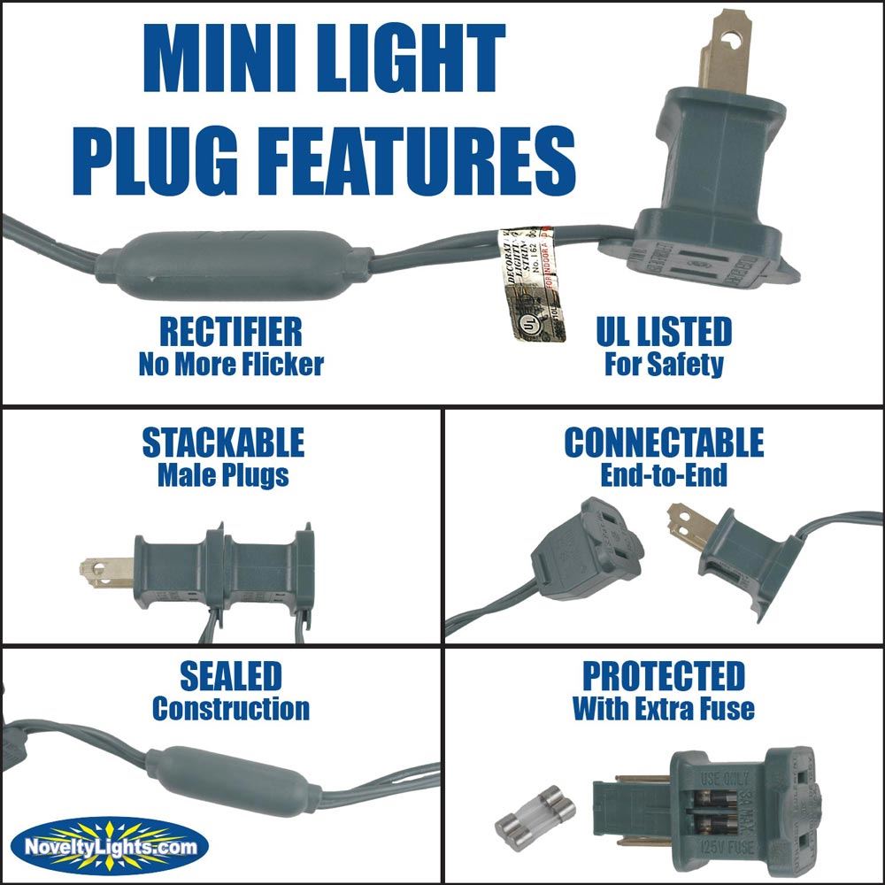 100 Light LED Christmas Mini Light Set, Patio Light, Warm White, Green Wire, 34’ - Bild 51 von 66