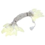 25 Warm White LED C9 Pre-Lamped String Lights on White Wire