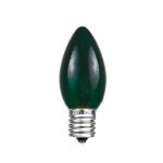 Green Transparent C9 7 Watt Replacement Bulbs 25 Pack