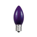 Purple Ceramic Opaque C9 7 Watt Bulbs 25 Pack