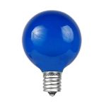 Blue Satin G40 Globe Replacement Bulbs 25 Pack