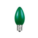 Green Ceramic Opaque C7 5 Watt Replacement Bulbs 25 Pack