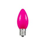 Pink Ceramic Opaque C7 5 Watt Replacement Bulbs 25 Pack