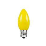 Yellow Ceramic Opaque C7 5 Watt Replacement Bulbs 25 Pack