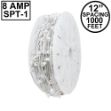 Novelty Lights C9 1000' Spool 12" Spacing 8 Amp White Wire