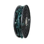 Novelty Lights C7 250 ft Spool 6" Spacing  8 Amp Green Wire