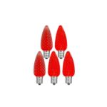 Twinkle Red C9 LED Replacement Bulbs 25 Pack