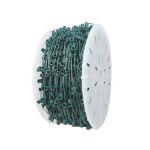 Novelty Lights Select C7 1000' Spool 6" Spacing 8 Amp Green Wire