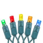 SoftTwinkle Slow Twinkling Christmas Lights, Soft Twinkle String Lights Pulsing Christmas Lights 50 Lights 17 Ft Gold