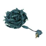 Commercial Grade Wide Angle 50 LED Green 17' Long on Green Wire