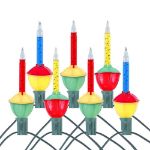Traditional Classic Bubble Light Set 7 Lamps Red/Blue/Yellow