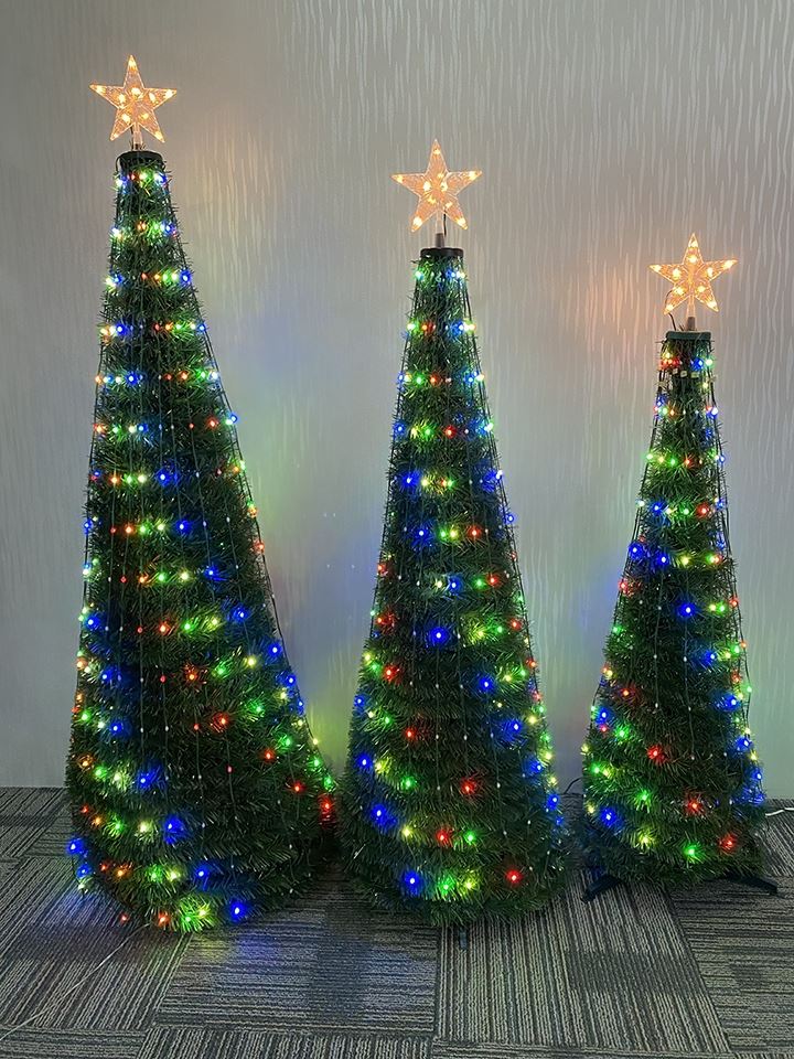 Color Changing popup 5' Artificial Christmas "Dancing" Tree with