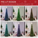  10' RGB Color Changing Dancing Pop-Up Christmas Tree w Remote