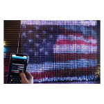 Giant LED Pixel RGB Digital Curtain 10.5ft x 8ft w/App Control