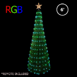 6' RGB Color Changing Dancing Pop-Up Christmas Tree w Remote