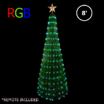  8' RGB Color Changing Dancing Pop-Up Christmas Tree w Remote