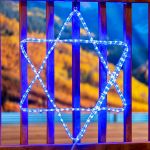 24" Star of David 6 Point LED Rope Light Motif