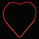 23" Heart LED Rope Light Motif