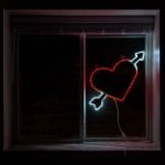 34" Arrow Heart LED Rope Light Motif