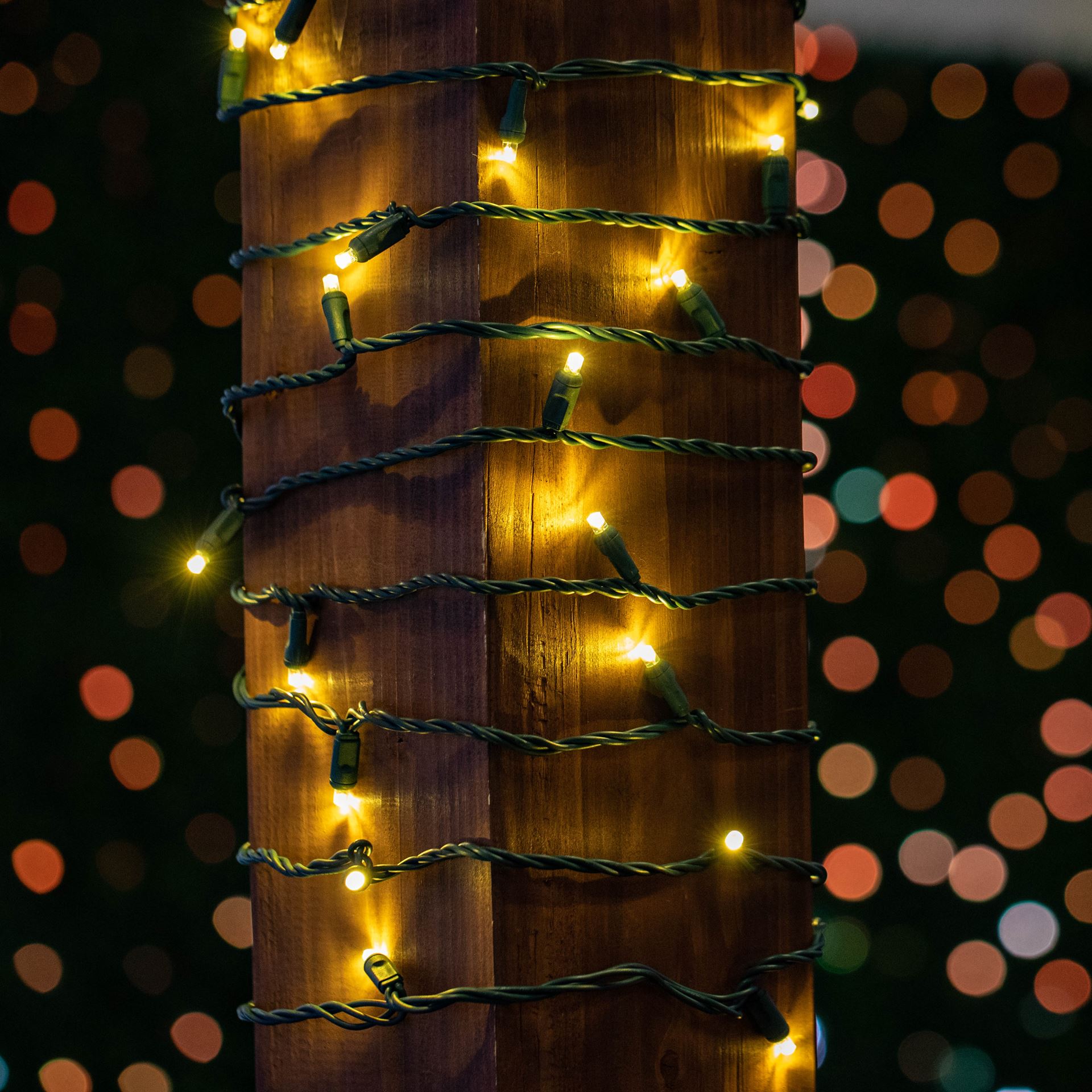 100 Light LED Christmas Mini Light Set, Patio Light, Warm White, Green Wire, 34’ - Bild 48 von 66