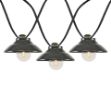10 Bistro Lampshade LED Filament G40 Globe String Light Set with Warm White Bulbs
