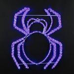 24" Halloween Spider LED Rope Light Motif 