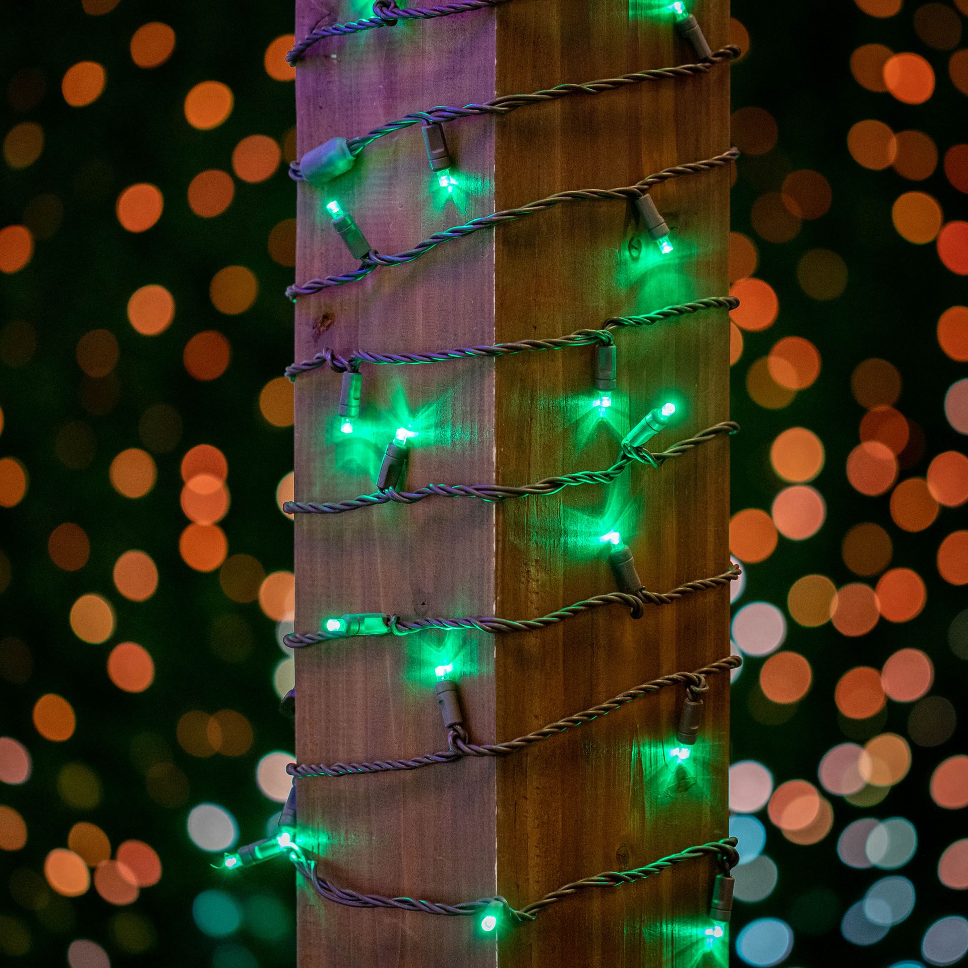 100 Light LED Christmas Mini Light Set, Patio Light, Warm White, Brown Wire, 34’ - Bild 14 von 39
