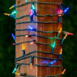 35 Light Traditional T5 Multi LED Mini Lights Green Wire