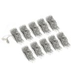 Twinkly Pro Curtain Lights RGBW Capsule 10 Drops(10x25) Capsule/LED) LED with 4" Drop Spacing on Transparent  Wire 