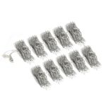 Twinkly Pro Curtain Lights RGB Capsule 10 Drops(10x25) Capsule/LED) LED with 4" Drop Spacing on Transparent  Wire 