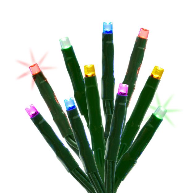 LED Rice Light Set - 300 Multi Color Lights On Green WireNovelty Lights ...