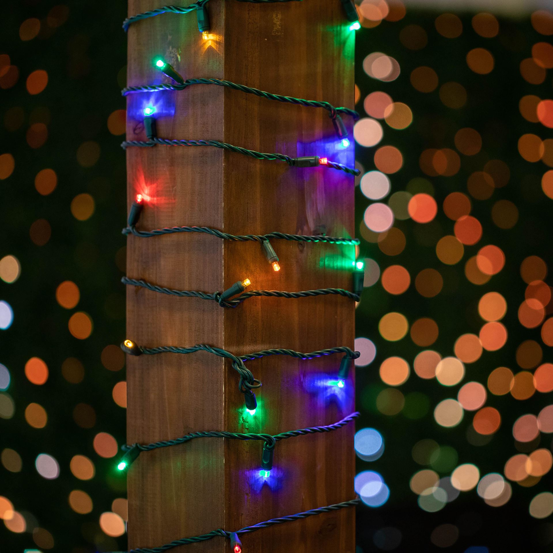 100 Light LED Christmas Mini Light Set, Patio Light, Warm White, Brown Wire, 34’ - Bild 19 von 39