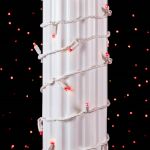 Commercial Grade Wide Angle 100 LED Red 34' Long White Wire